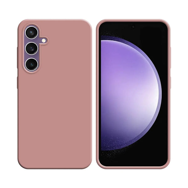 Silikonh¨¹lle kompatibel mit Samsung Galaxy S23 FE S711B Rosa