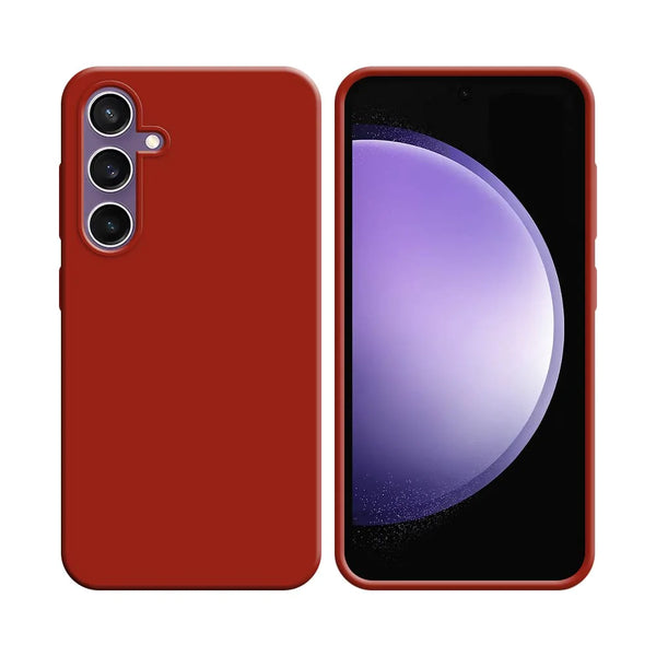 Silikonh¨¹lle kompatibel mit Samsung Galaxy S23 FE S711B Rot