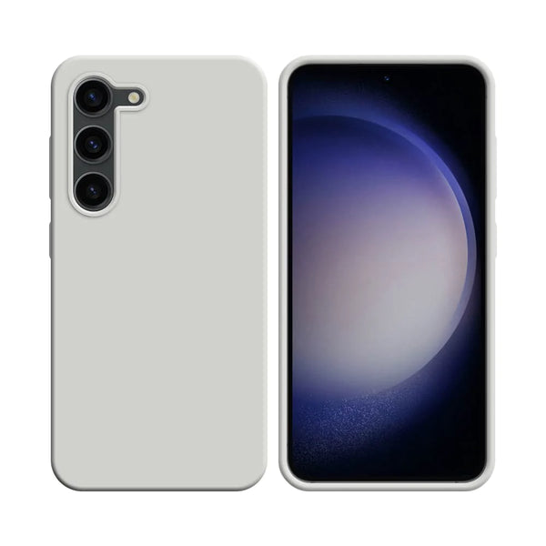 Silikonh¨¹lle kompatibel mit Samsung Galaxy S23 Plus 5G S916 Wei_