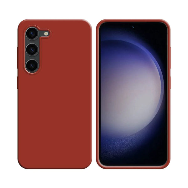 Silikonh¨¹lle kompatibel mit Samsung Galaxy S23 Plus 5G S916 Rot