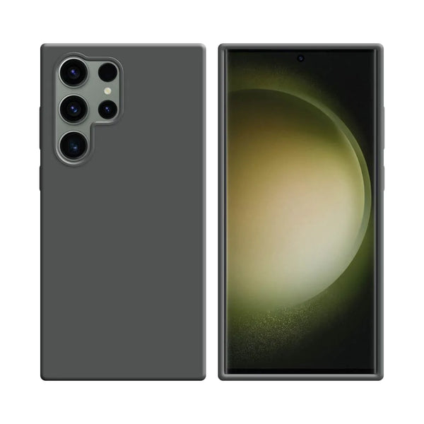 Silikonh¨¹lle kompatibel mit Samsung Galaxy S23 Ultra 5G S918 Grau