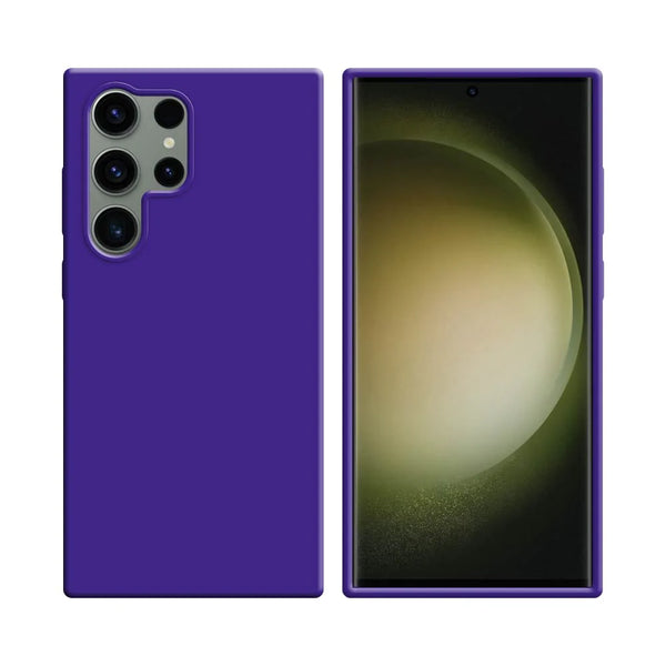 Silikonh¨¹lle kompatibel mit Samsung Galaxy S23 Ultra 5G S918 Lila