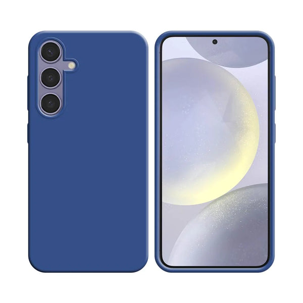 Silikonh¨¹lle kompatibel mit Samsung Galaxy S24 Plus 5G S926, Marineblau
