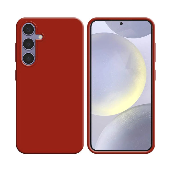 Silikonh¨¹lle kompatibel mit Samsung Galaxy S24 Plus 5G S926 Rot
