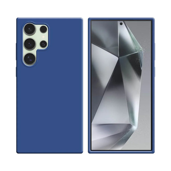 Silikonh¨¹lle kompatibel mit Samsung Galaxy S24 Ultra 5G S928, Marineblau