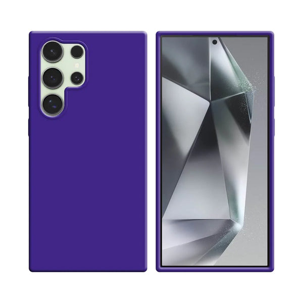 Silikonh¨¹lle kompatibel mit Samsung Galaxy S24 Ultra 5G S928 Lila