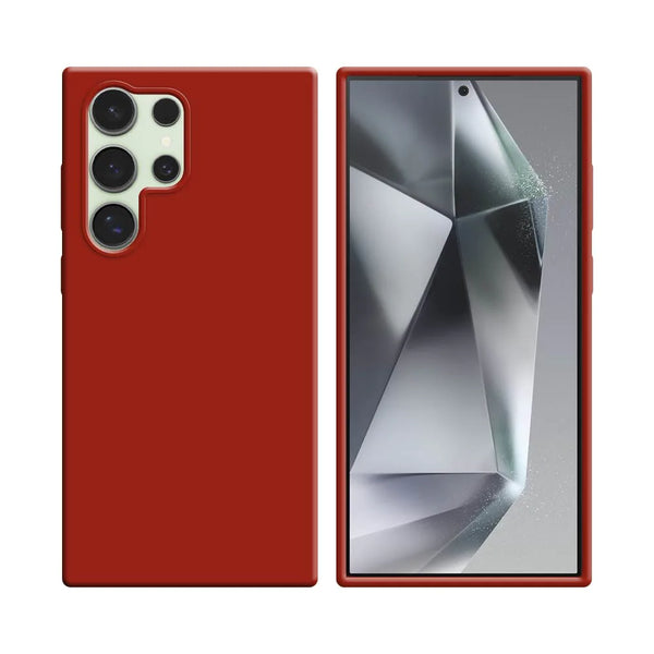 Silikonh¨¹lle kompatibel mit Samsung Galaxy S24 Ultra 5G S928 Rot