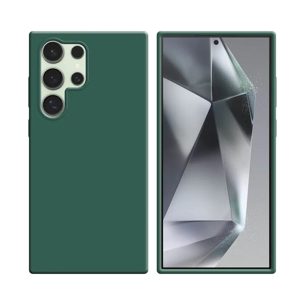 Silikonh¨¹lle kompatibel mit Samsung Galaxy S24 Ultra 5G S928 Dunkelgr¨¹n