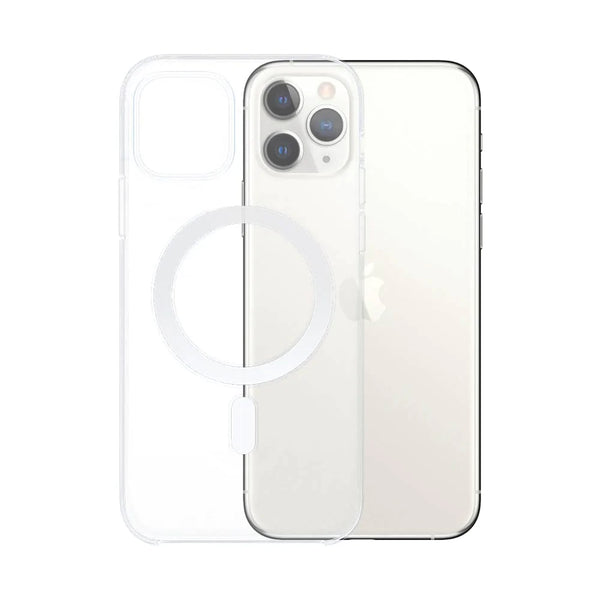 Coque Silicone MagSafe Compatible pour Apple iPhone 11 Pro Max Transparent