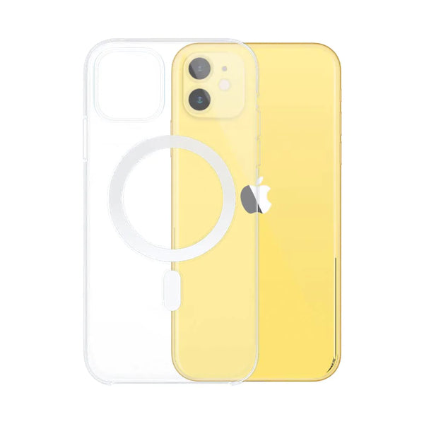 Coque Silicone MagSafe Compatible pour Apple iPhone 11 Transparent