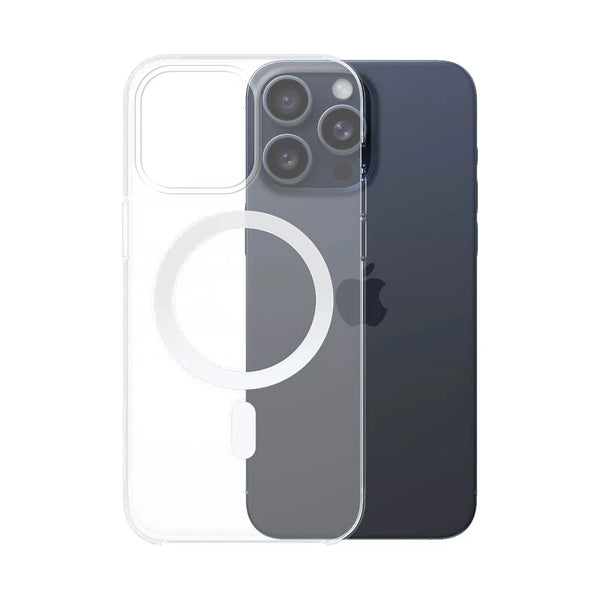 Coque Silicone MagSafe Compatible pour Apple iPhone 16 Pro Max Transparent