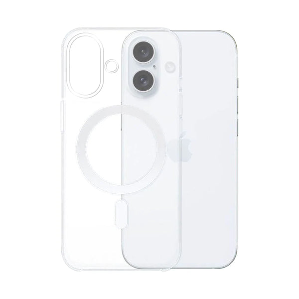 Coque Silicone MagSafe Compatible pour Apple iPhone 16 Transparent