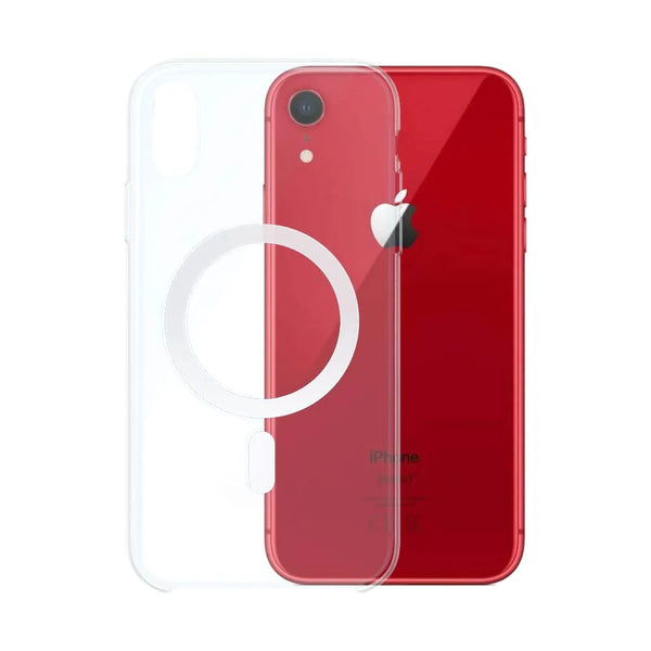 Coque Silicone MagSafe Compatible pour Apple iPhone XR Transparent