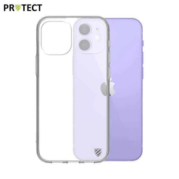 Coque Silicone PROTECT pour Apple iPhone 12 Mini Transparent