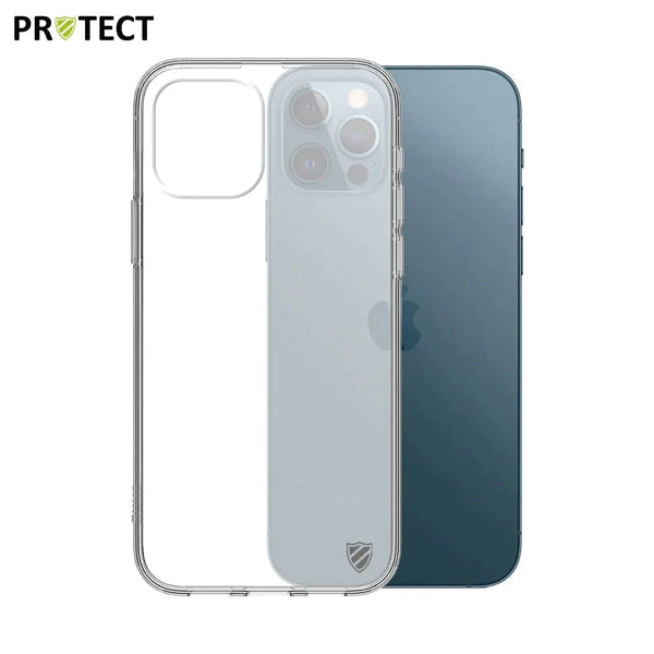 Coque Silicone PROTECT pour Apple iPhone 12 iPhone 12 Pro Transparent