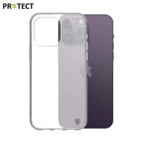 Coque Silicone PROTECT pour Apple iPhone 14 Pro Max Transparent