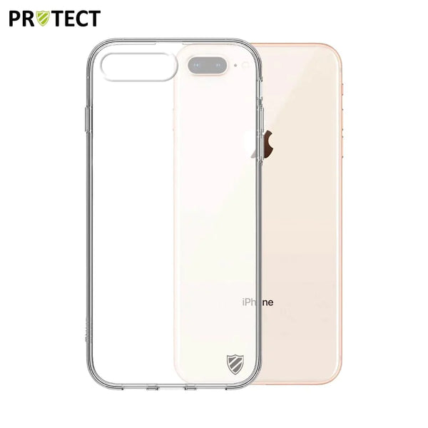 Coque Silicone PROTECT pour Apple iPhone 7 Plus iPhone 8 Plus Transparent