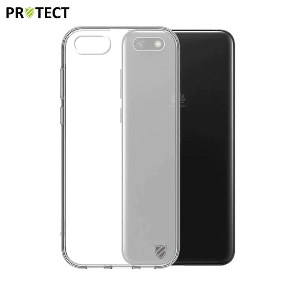 Funda de silicona PROTECT para Huawei Y5 2018 Transparente
