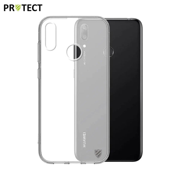 Funda de silicona PROTECT para Huawei Y7 2019 Transparente