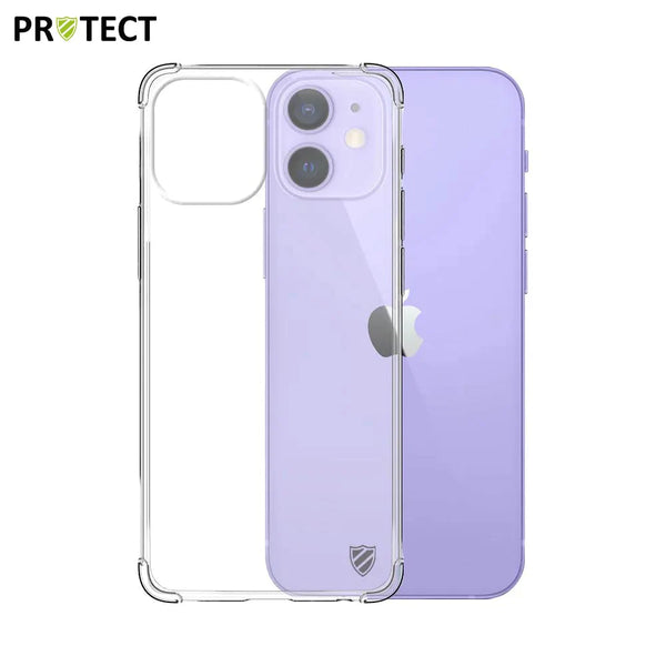 Coque Silicone Renforc¨¦e PROTECT pour Apple iPhone 12 Mini Transparent
