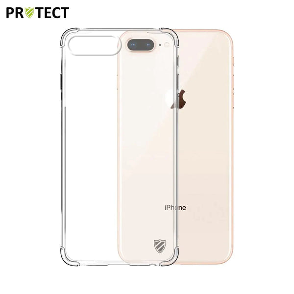 Coque Silicone Renforc¨¦e PROTECT pour Apple iPhone 7 Plus & 8 Plus Transparent