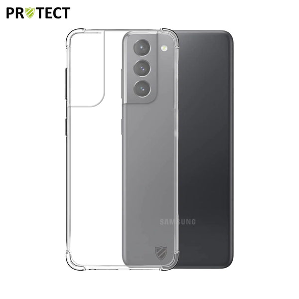 PROTECT Verst_rkte Silikonh¨¹lle f¨¹r Samsung Galaxy S21 5G G991 Transparent
