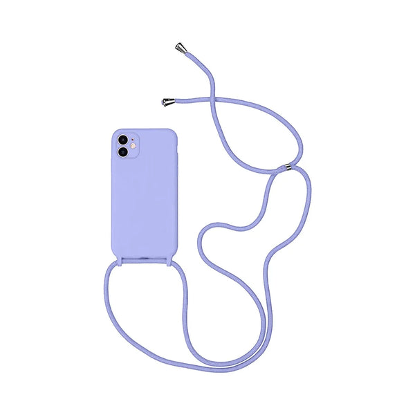 Coque Silicone avec Cordon Apple iPhone 11 (04) Violet