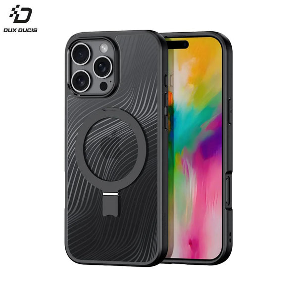 Aimo Dux Ducis Protective Case for Apple iPhone 16 Pro Max (with Magnetic Stand) Magsafe Black