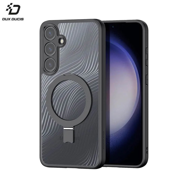 Aimo Dux Ducis Schutzh¨¹lle f¨¹r Samsung Galaxy S24 5G S921 (mit magnetischem St_nder) Magsafe Schwarz