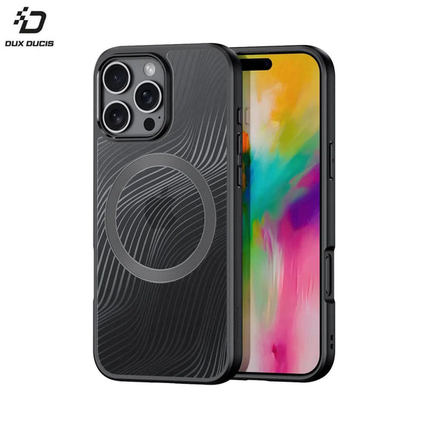 Coque de Protection Aimo Mag Dux Ducis pour Apple iPhone 16 Pro Noir