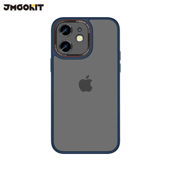 JMGOKIT Canon Lens Protective Case for Apple iPhone 12 Blue