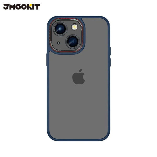 JMGOKIT Funda protectora para lente Canon para Apple iPhone 14 Azul