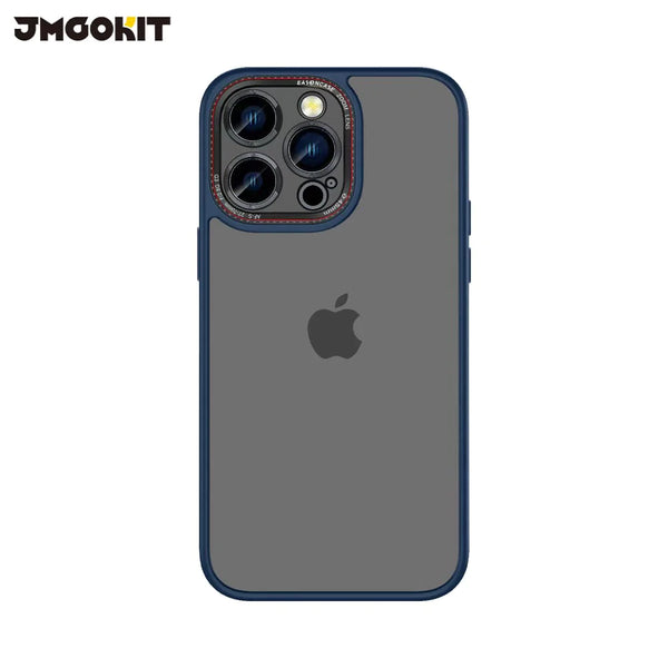 Coque de Protection Canon Lens JMGOKIT pour Apple iPhone 15 Pro Max Bleu