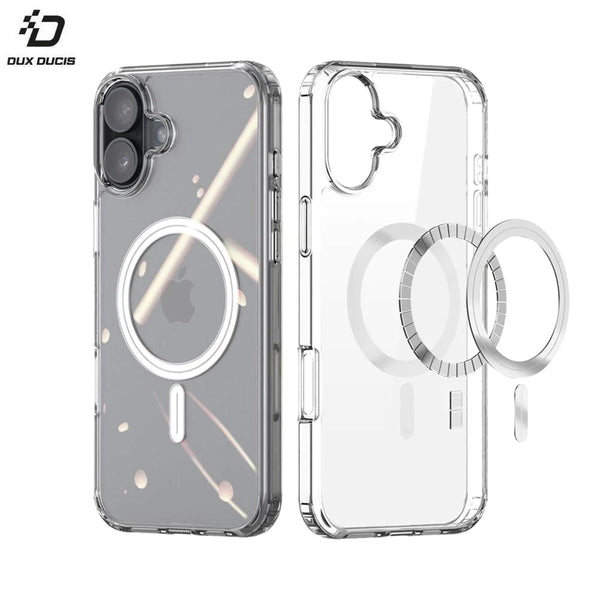 Funda protectora Clin Mag Dux Ducis para Apple iPhone 16 Plus transparente