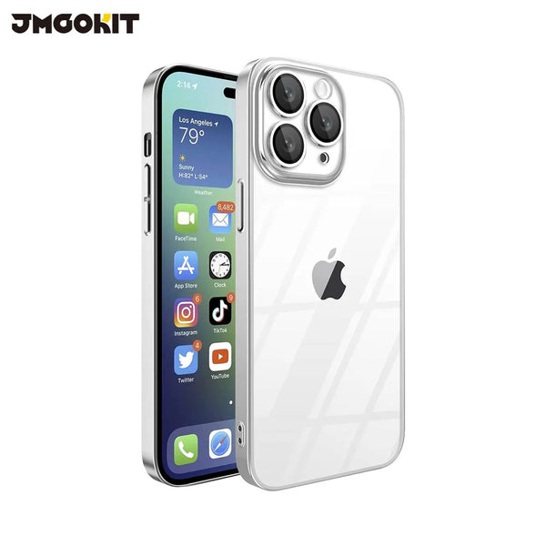 Coque de Protection Crystal Glass JMGOKIT pour Apple iPhone 11 Pro Max Argent