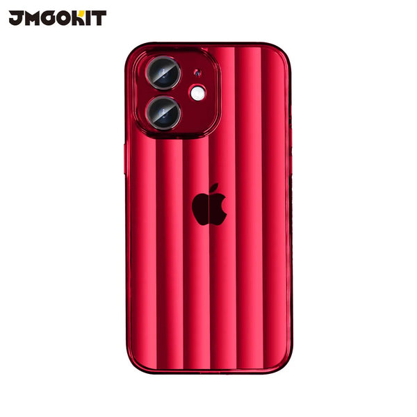 Funda protectora JMGOKIT Glacier para Apple iPhone 12 Rojo