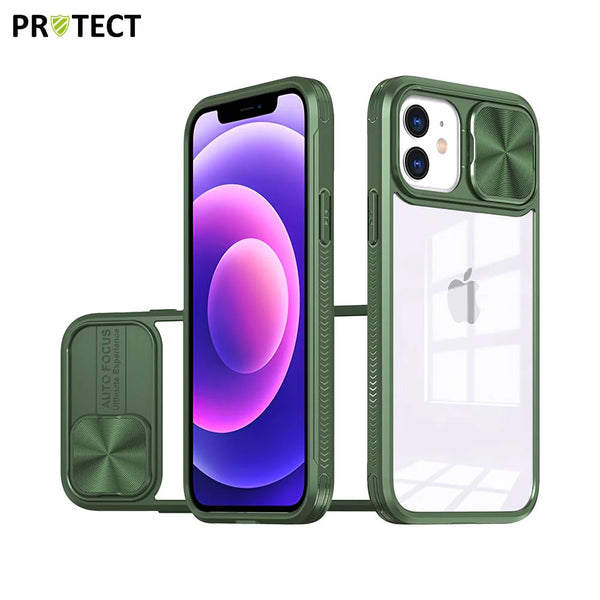Coque de Protection IE027 PROTECT pour Apple iPhone 12 Vert Fonc¨¦