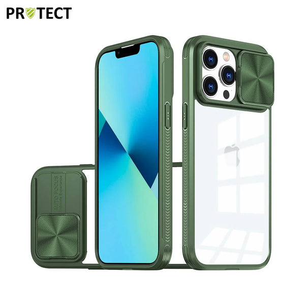 Funda protectora IE027 PROTECT para Apple iPhone 13 Pro Verde Oscuro