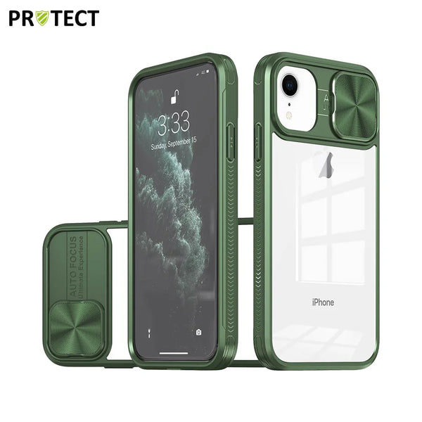 IE027 PROTECT Funda protectora para Apple iPhone XR Verde oscuro