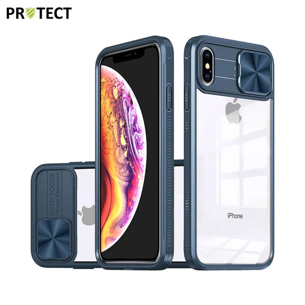 Coque de Protection IE027 PROTECT pour Apple iPhone XS Max Bleu Marine