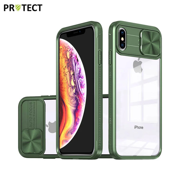 IE027 PROTECT Funda protectora para Apple iPhone XS Max Verde oscuro