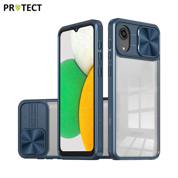 Funda protectora IE027 PROTECT para Samsung Galaxy A03 Core A032 Azul Marino