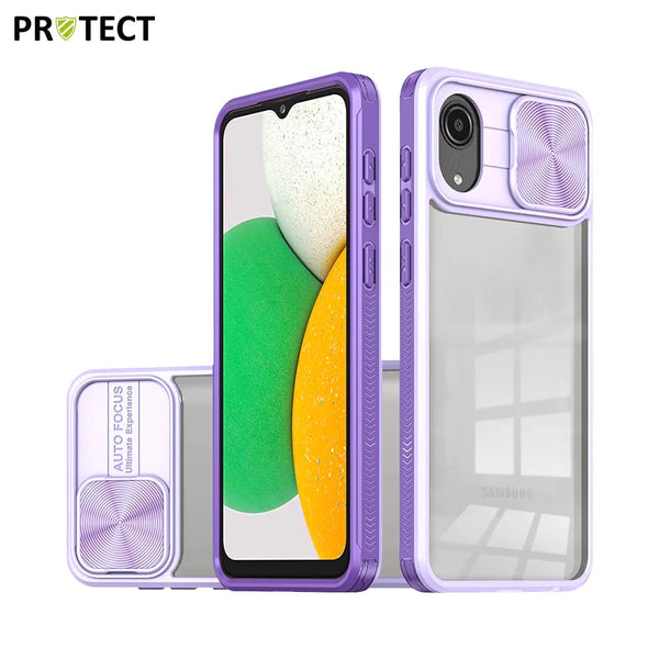 Funda protectora IE027 PROTECT para Samsung Galaxy A03 Core A032 Morada