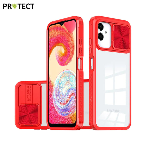 IE027 PROTECT Schutzh¨¹lle f¨¹r Samsung Galaxy A04e A042 Rot