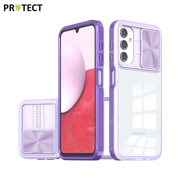 IE027 PROTECT Schutzh¨¹lle f¨¹r Samsung Galaxy A14 5G A146P & A14 4G A145, Lila