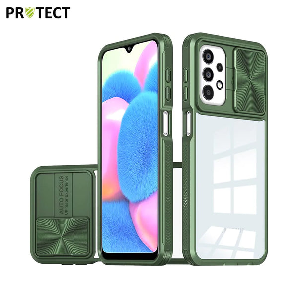 Funda protectora IE027 PROTECT para Samsung Galaxy A23 5G A236 y A23 4G A235 Verde oscuro