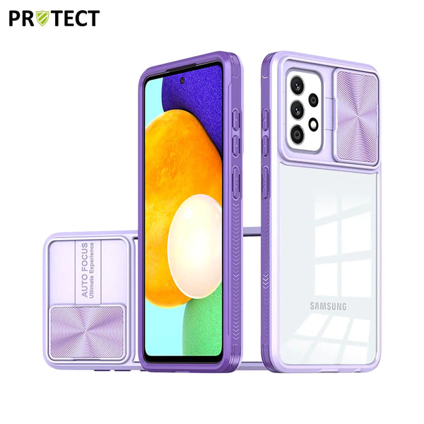 Funda protectora IE027 PROTECT para Samsung Galaxy A52 5G, A526 y A52 4G, A525, color morado