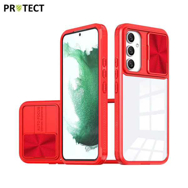 IE027 PROTECT Schutzh¨¹lle f¨¹r Samsung Galaxy A55 5G A556 Rot