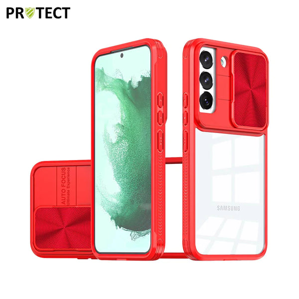 Funda protectora IE027 PROTECT para Samsung Galaxy S22 S901 Roja