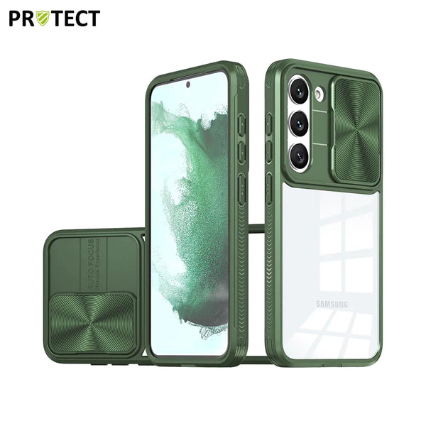 Funda protectora IE027 PROTECT para Samsung Galaxy S23 Plus 5G S916 Verde oscuro